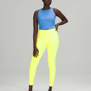 Lululemon Wunder Under High-Rise Tight 28" Luxtreme COLOUR Highlight Yellow sz 8